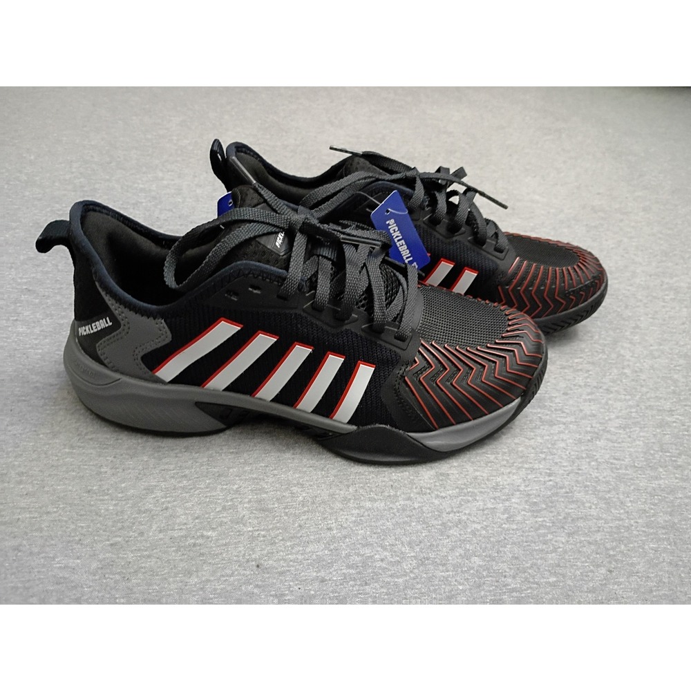 K-Swiss Express Light Pickleball Shoes Mens 8 Black Red Grey 07916-073-M